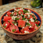 Crisp Watermelon Feta Salad Recipe