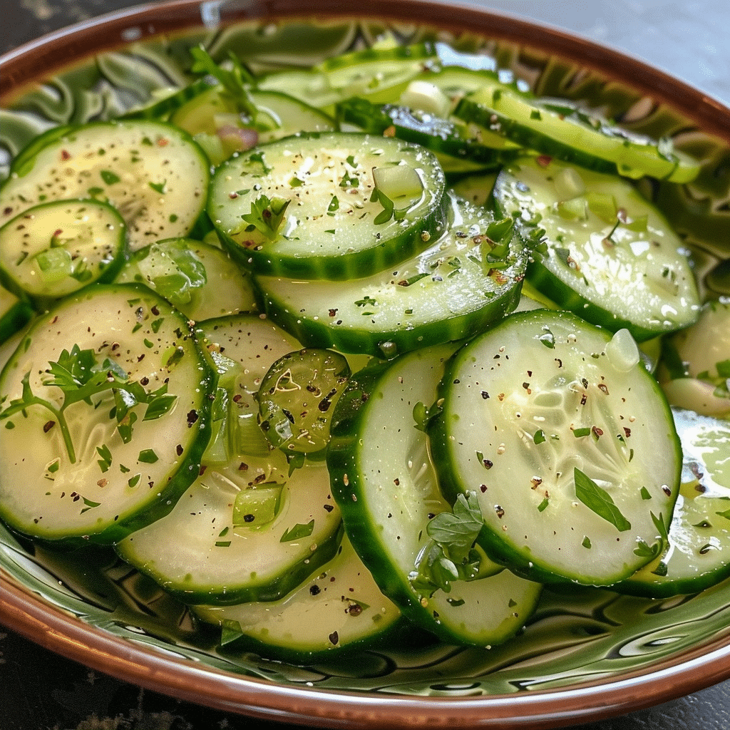 Cucumber Salad Recipe with Fresh Herbs and Crisp Vegetables