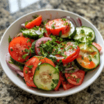 Tomato Cucumber Salad Recipe for a Fresh Summer Lunch