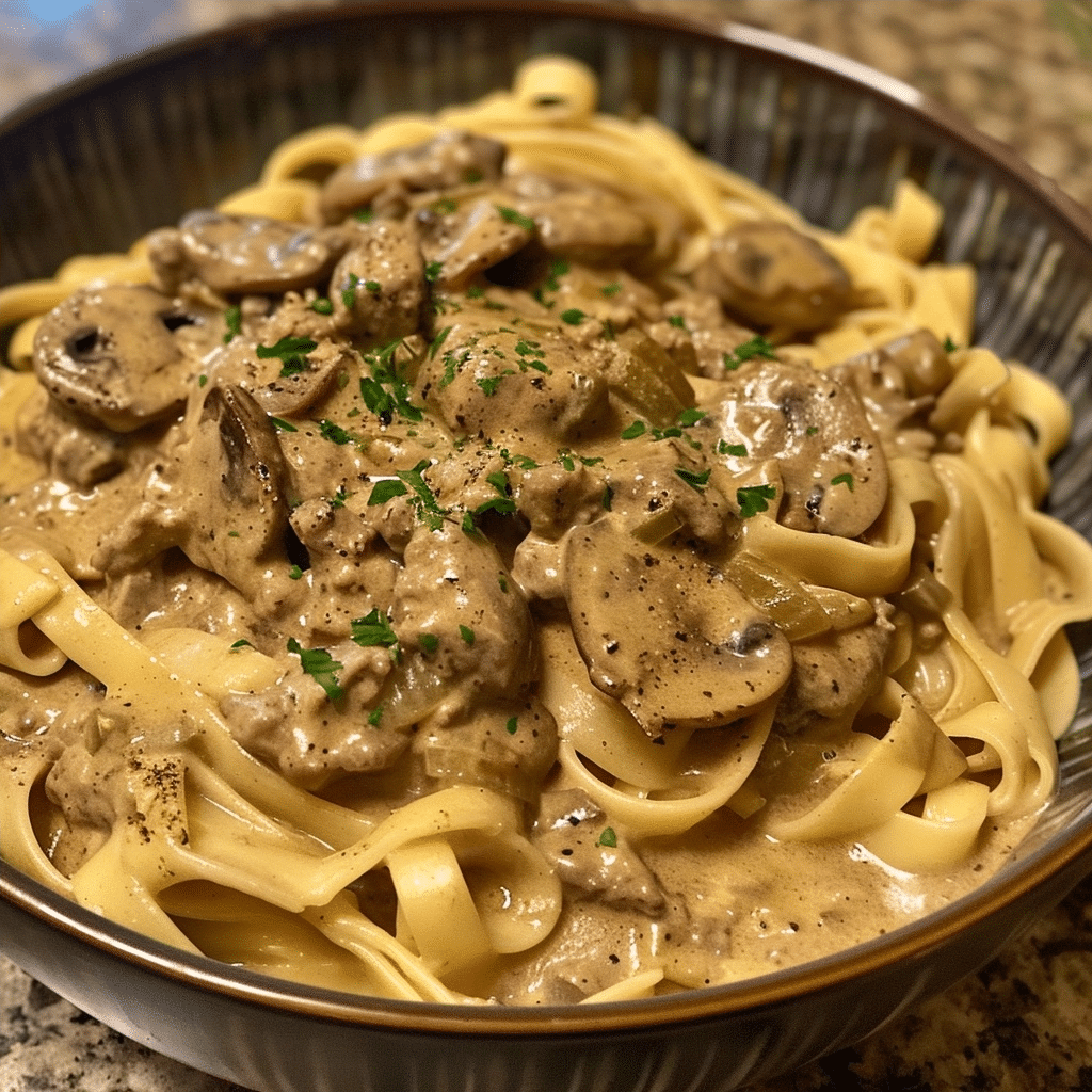 Ground Beef Stroganoff: Creamy Comfort in 30 Minutes